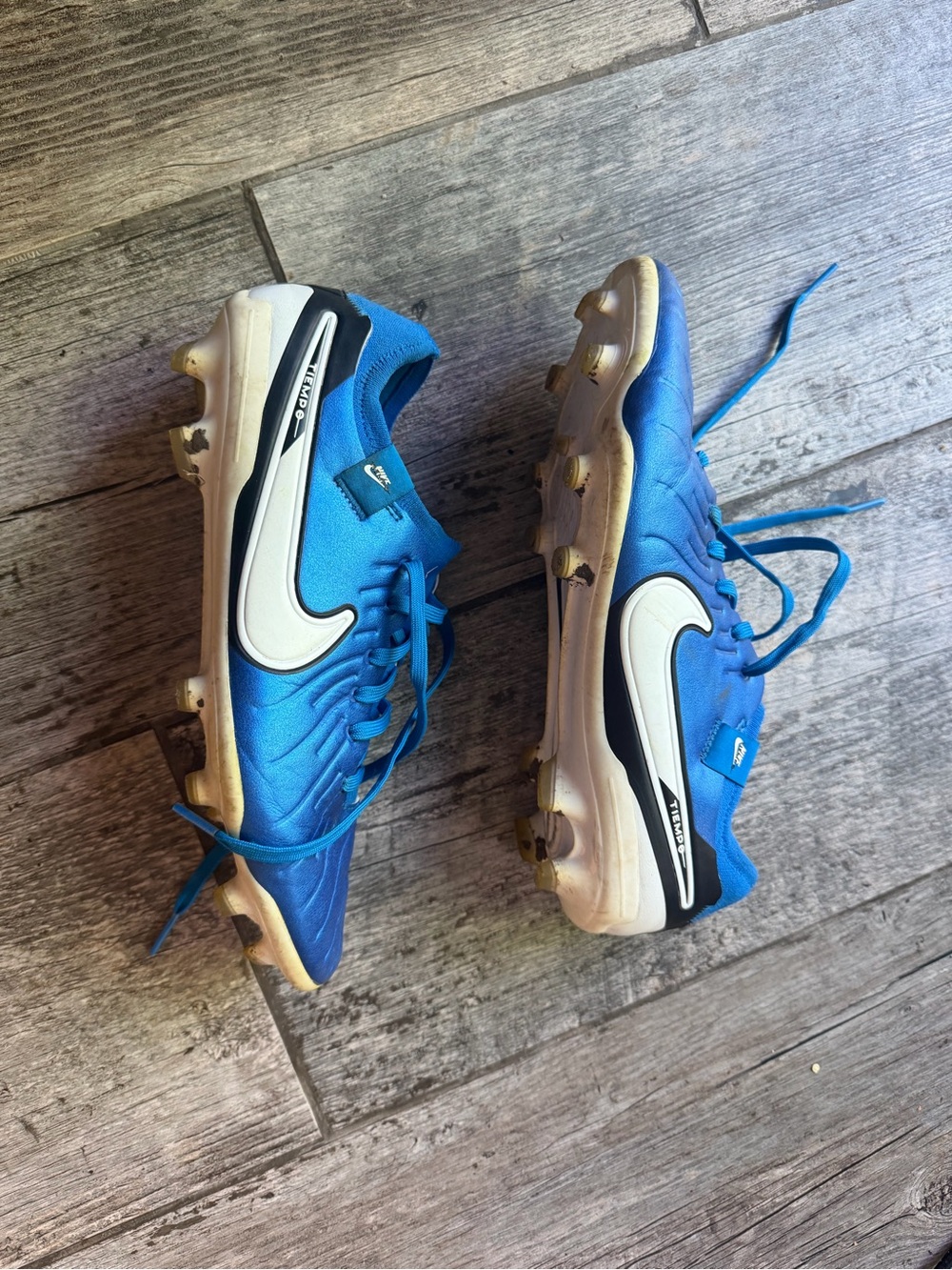 Nike Blue Soccer cleats - excellent condition only worn for one short season.